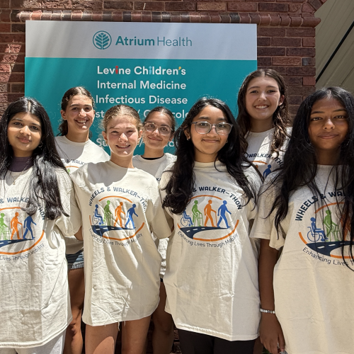 Walker-thon Group at Atrium Sign
